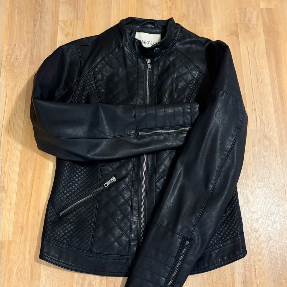 Black Faux Leather Jacket